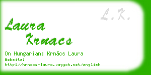 laura krnacs business card